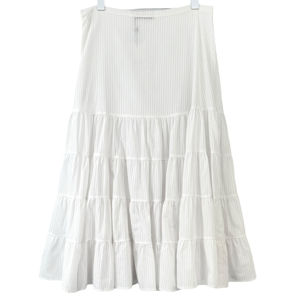 NWT Paloma Wool Long Etoile - White Cotton Blend Gathered Midi Maxi Skirt sz 38 - Picture 5 of 16
